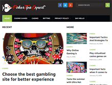 Tablet Screenshot of pokertipsexpert.com
